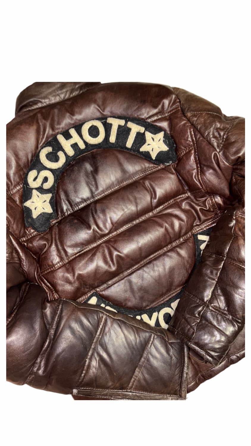 Schott Leather Down Jacket 상품이미지4