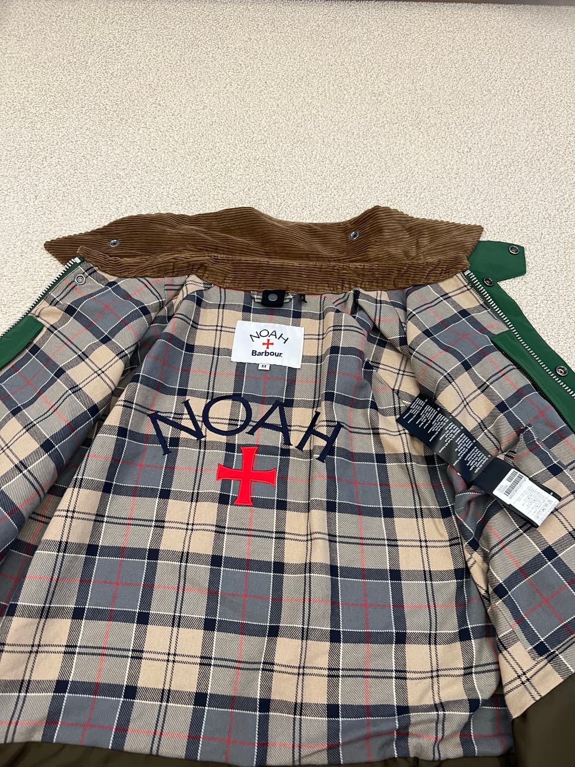 바버 X 노아 콜라보 그린 자켓 상품이미지2