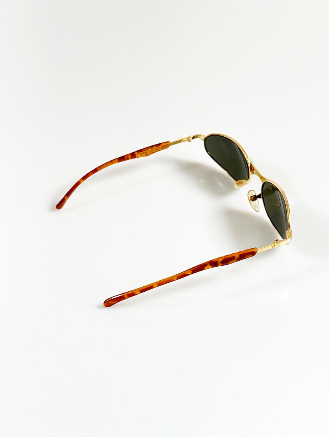90s 골드 슬림 오벌 프레임 빈티지 선글라스 상품이미지4