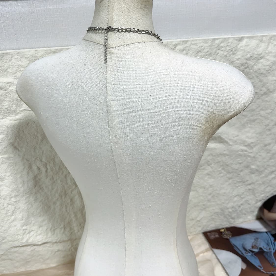 빈티지 오리엔탈 플라워 쿠바체인 목걸이 상품이미지3