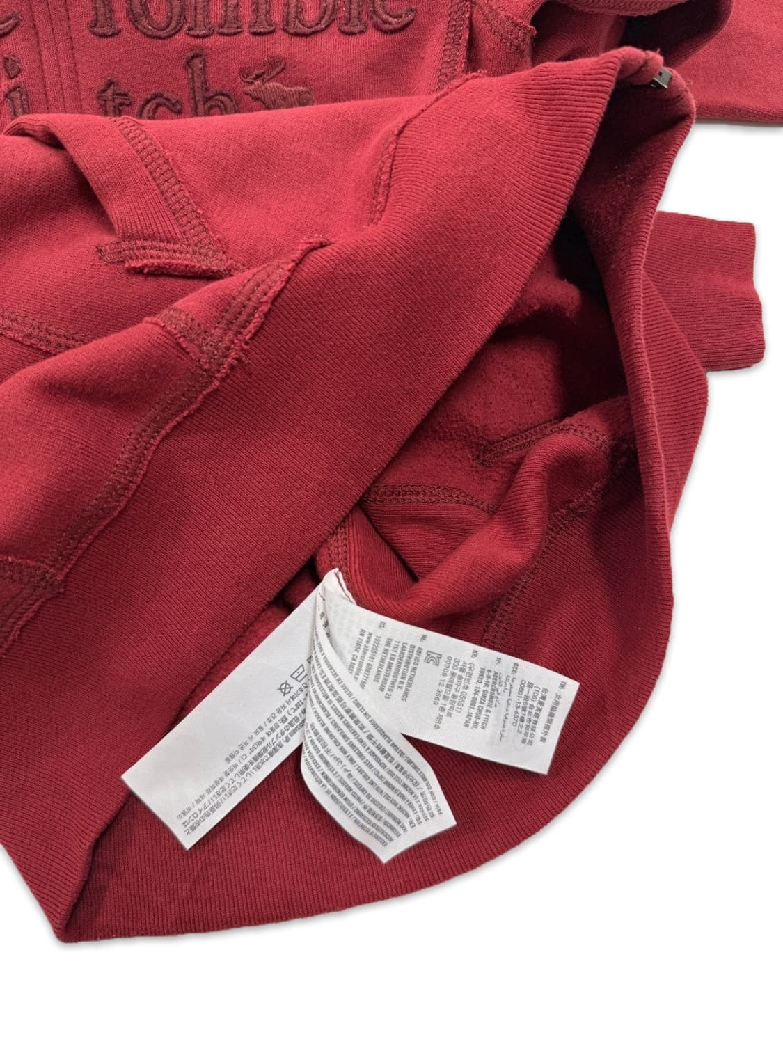 빈티지 아베크롬비 레드 로고 후드집업 상품이미지6