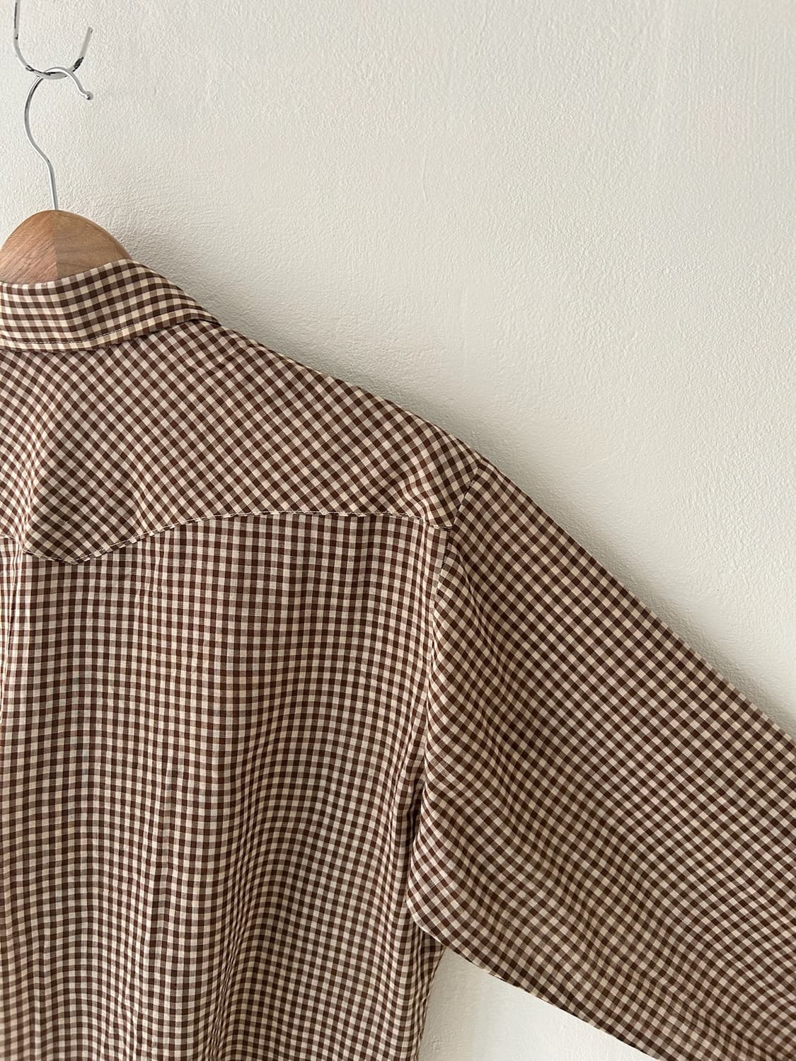 80's vtg Wrangler check  Western shirt. 상품이미지8