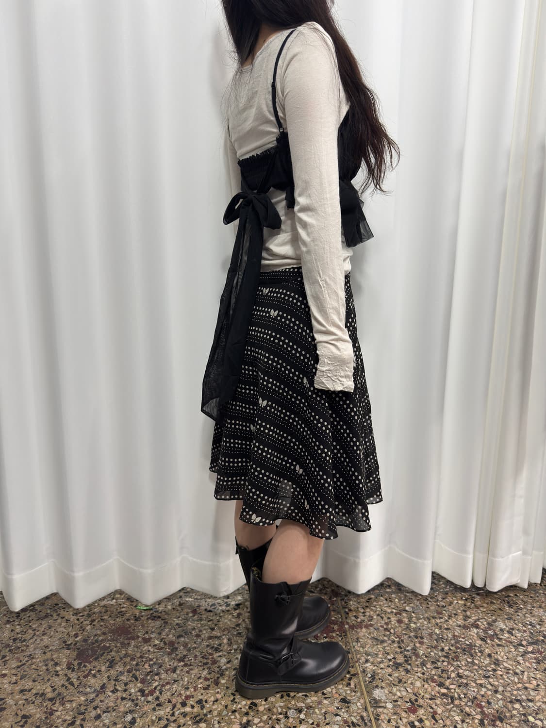 miss J ribbon midi skirt 상품이미지6