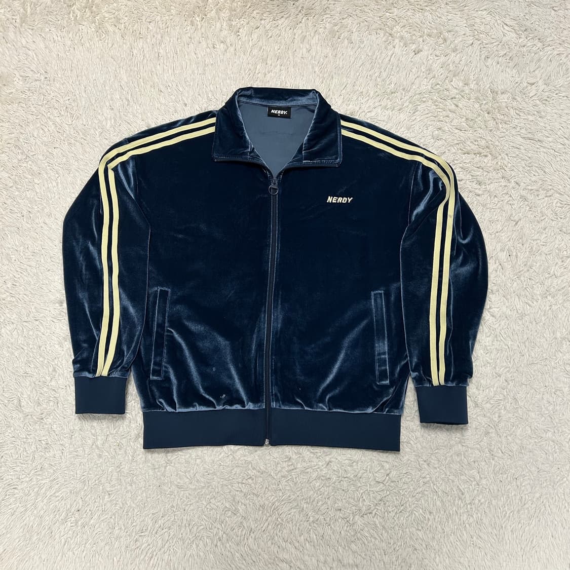 NERDY Blue Velour Track Jacket 상품이미지4