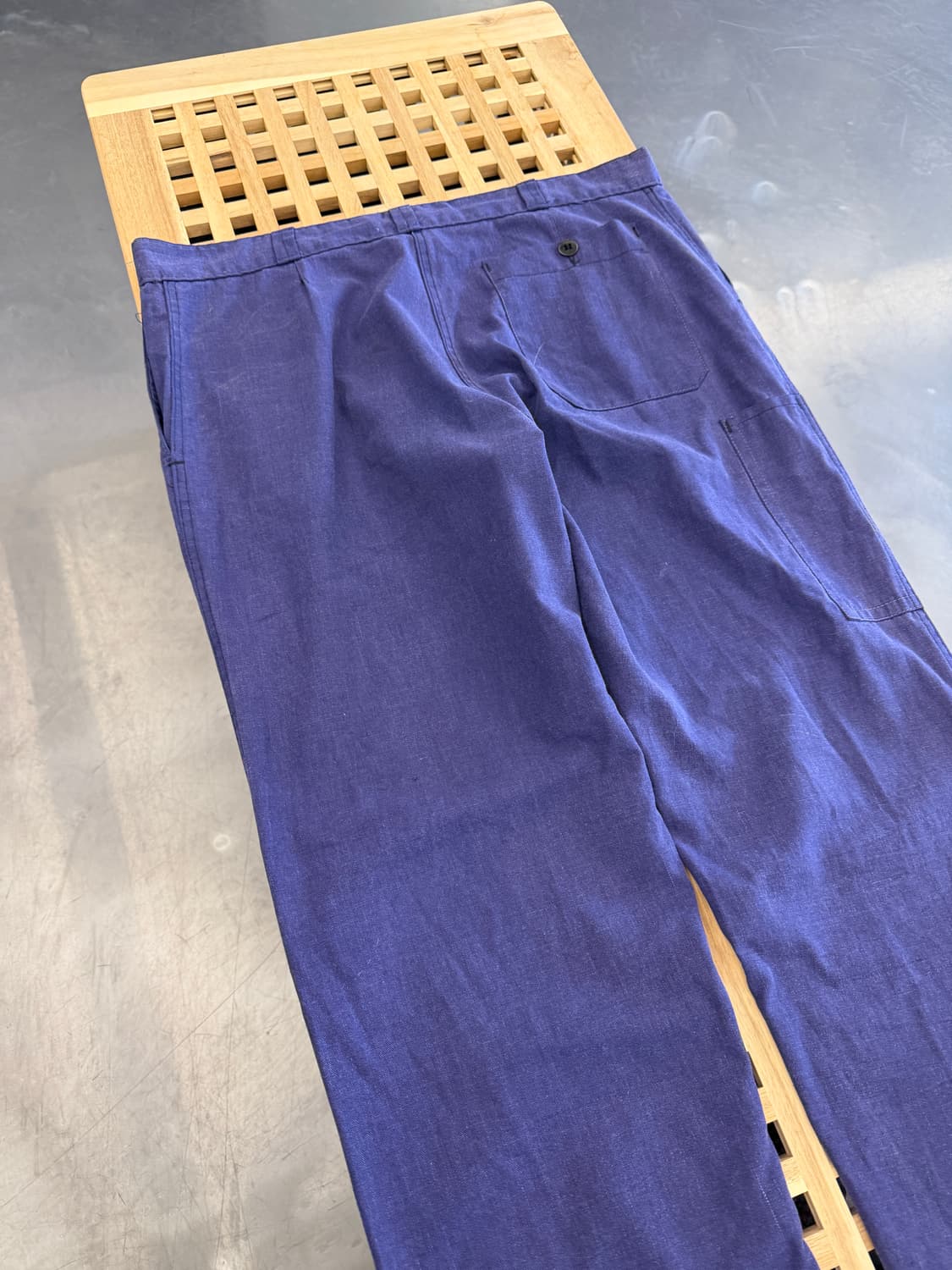 WASHED OLD VINTAGE PURPLE NAVY 프렌치워크팬츠 상품이미지9