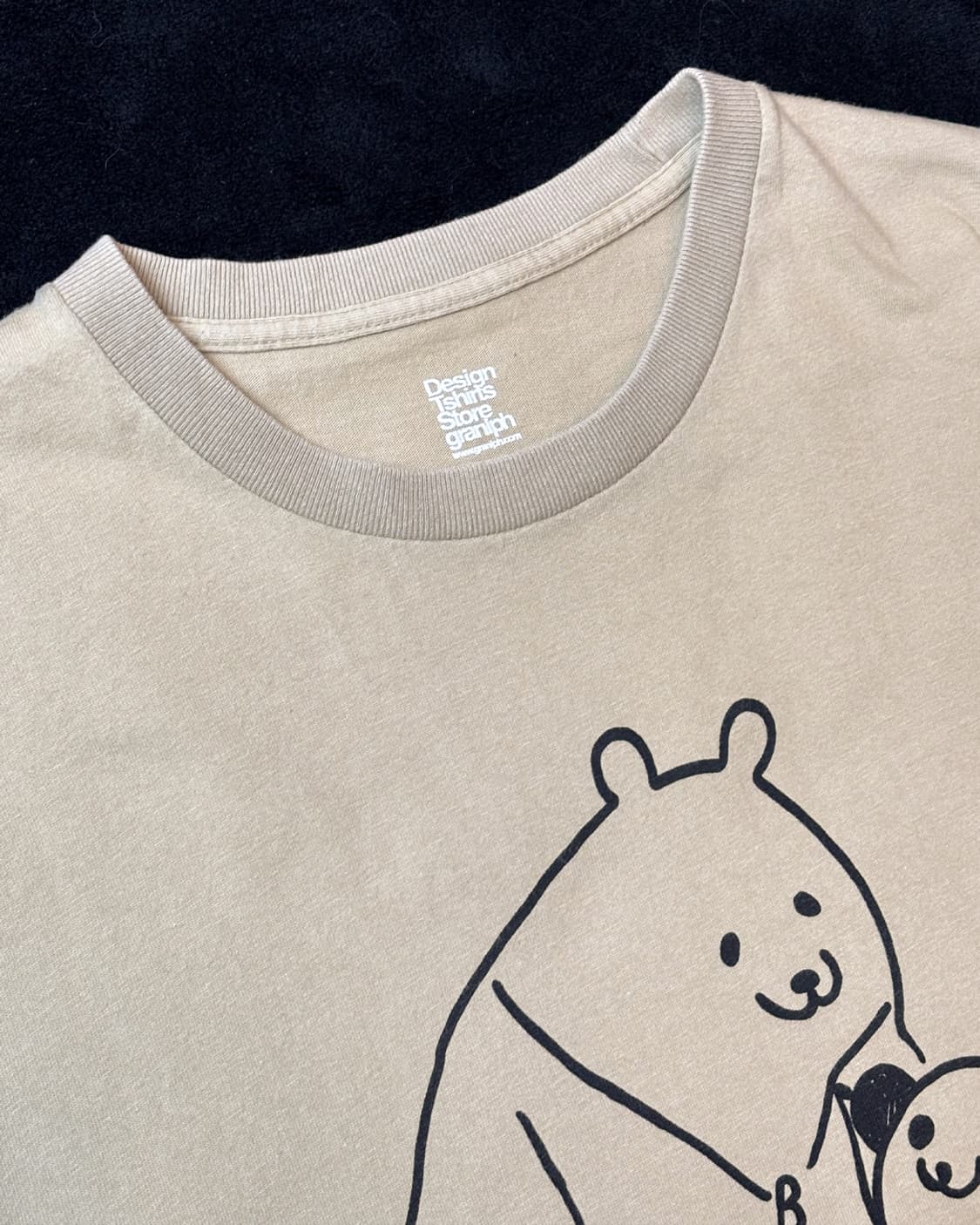 일본빈티지 베어 그래픽 티셔츠 상품이미지2