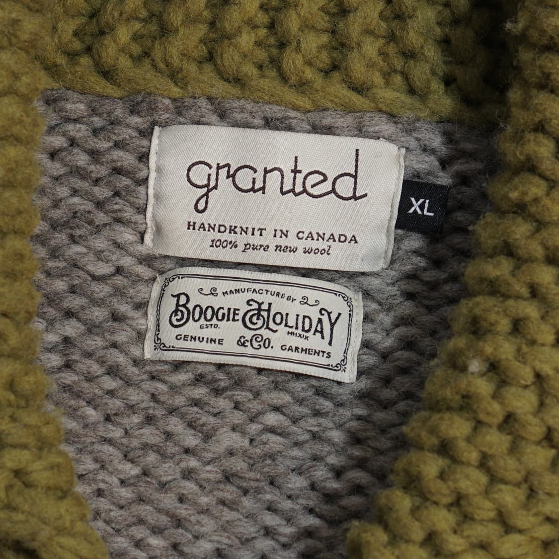 부기홀리데이 X Granted 캐나다 코위찬 스웨터 상품이미지8