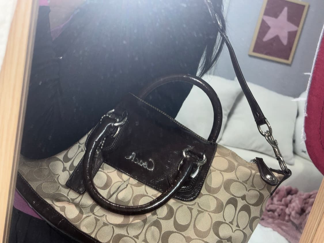 COACH Y2K brown tote bag  상품이미지4