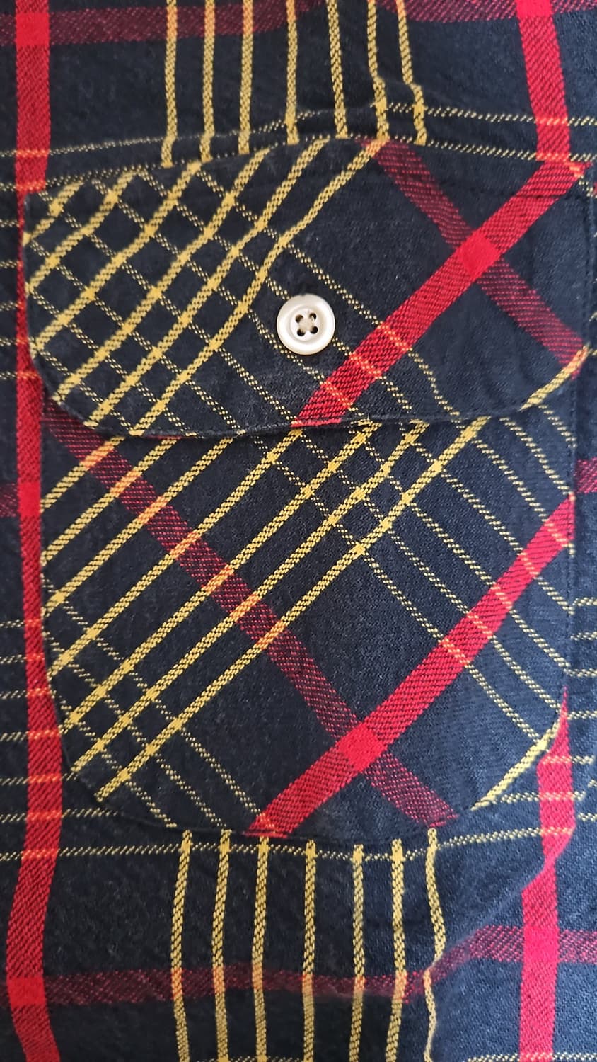 리바이스 LVC 1950's 숏혼 셔츠 멀티 체크 S 상품이미지7