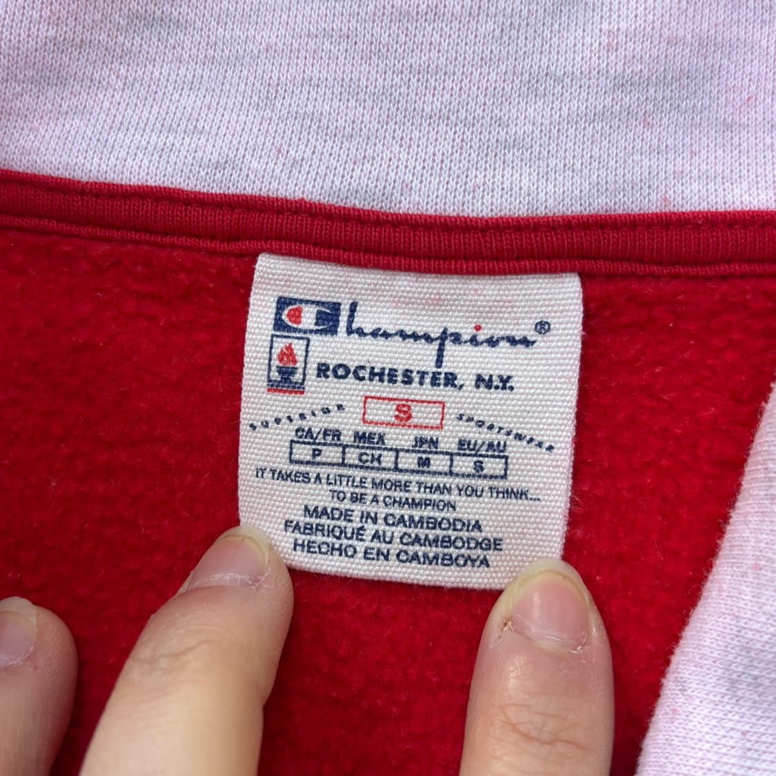 S 챔피온 하프집업 스웨트 셔츠 0320E 상품이미지3