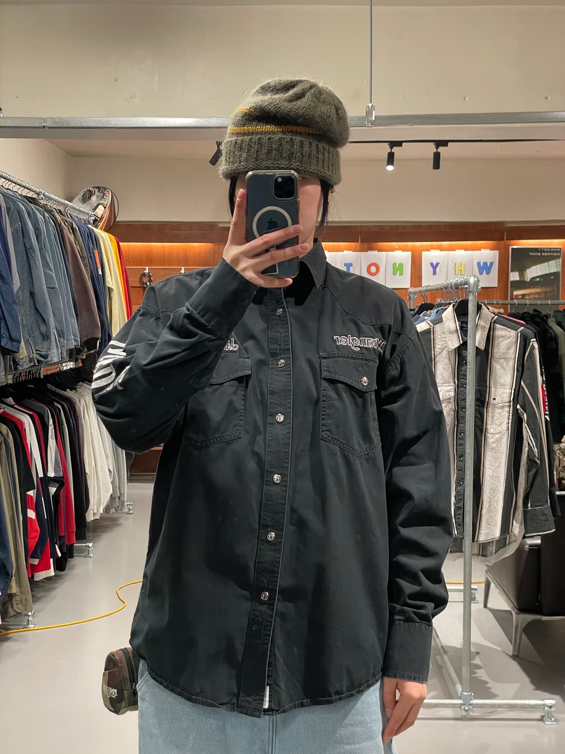 잭다니엘 X 랭글러 웨스턴 셔츠   상품이미지1