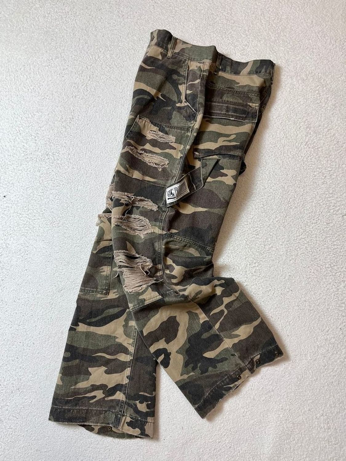 이티씨이 ETCE 24FW 더블니 디스트로이드 팬츠 PN7113 상품이미지1