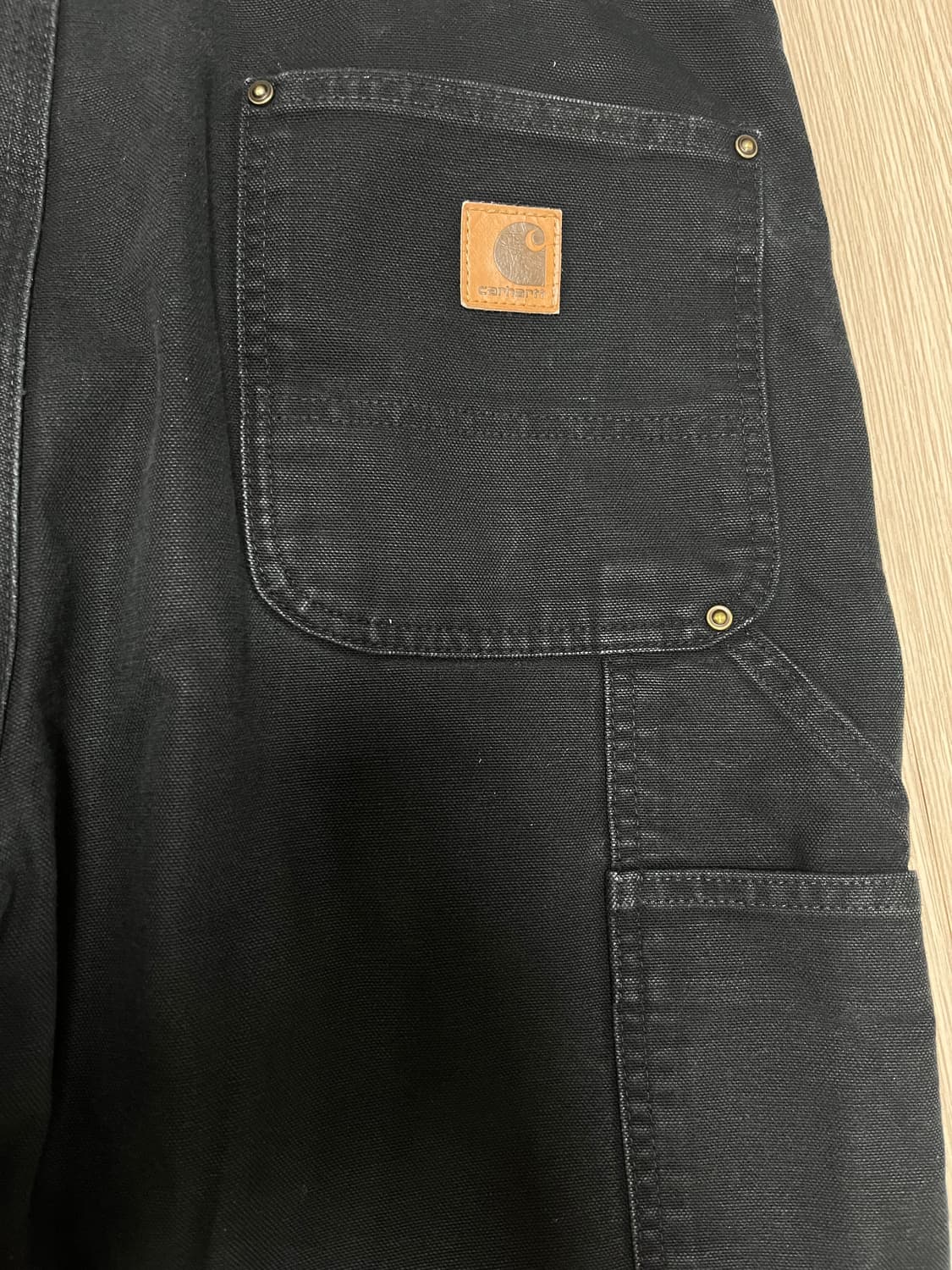 칼하트 더블니 블랙 팬츠(36x34) 상품이미지4