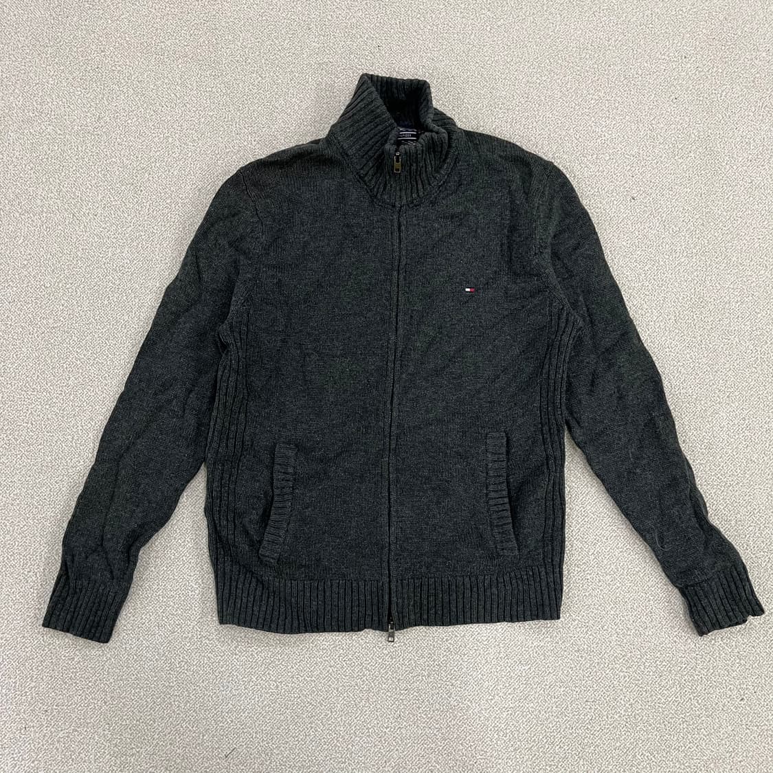[L] 타미힐피거 케이블 니트 집업 가디건 0115M1 상품이미지1