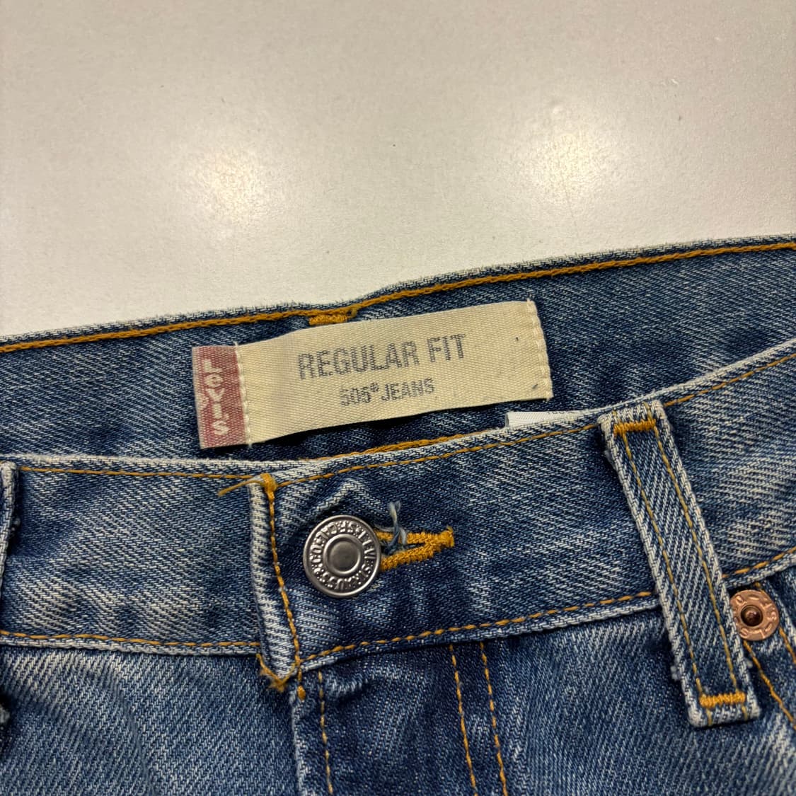 [34x32] 리바이스 505 레귤러 데님 팬츠 청바지 C895 상품이미지6