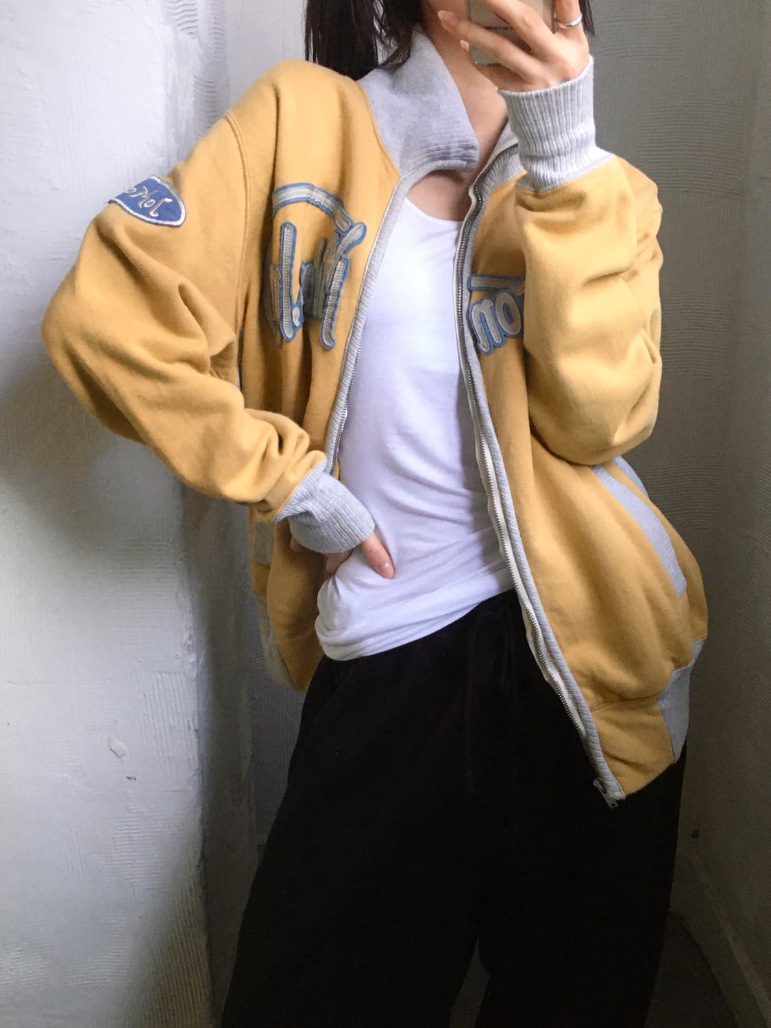 Toys McCoy 토이즈 맥코이 옐로우 스웻 집업 상품이미지2