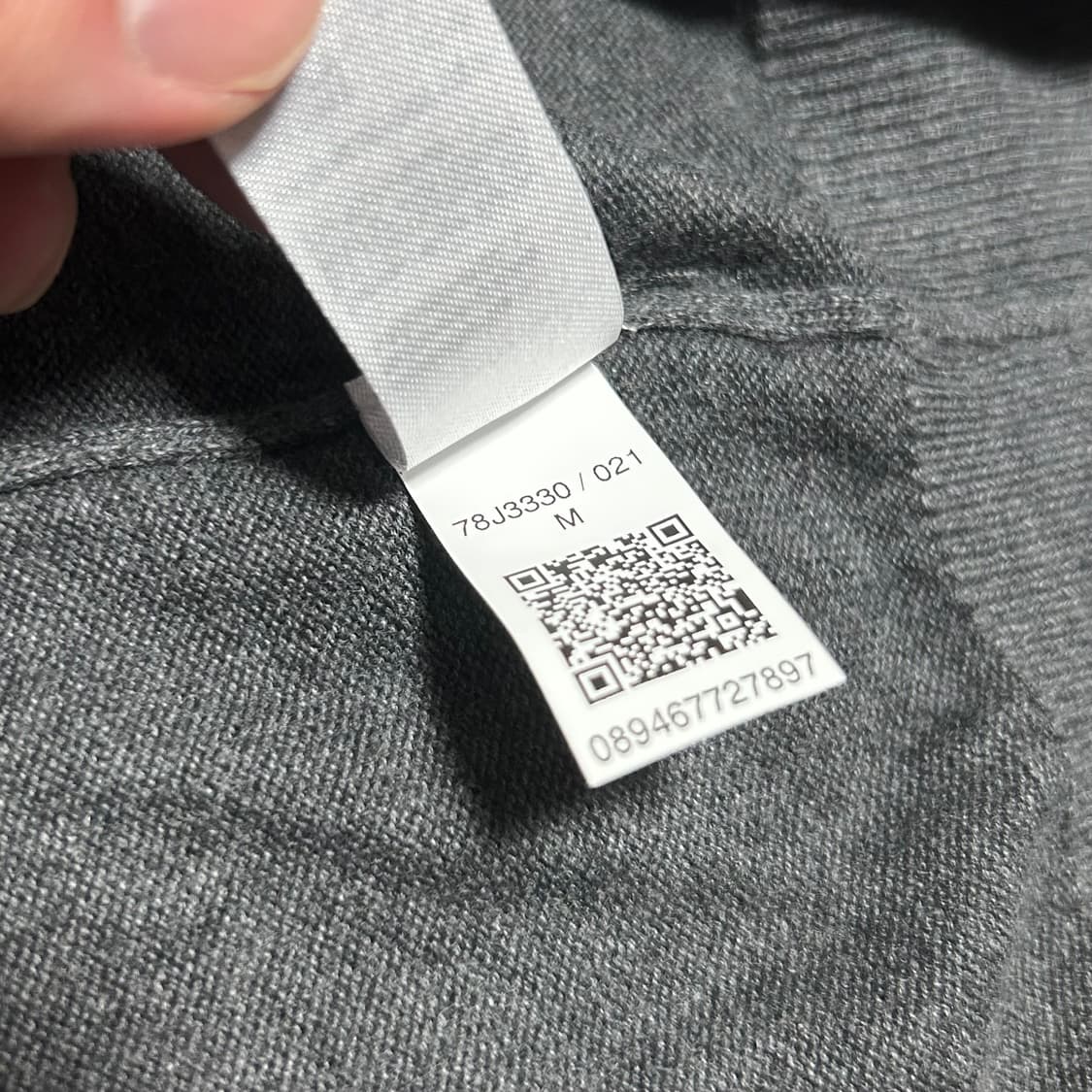 [M] Tommy 타미힐피거 다크그레이 코튼 라운드 니트 상품이미지5