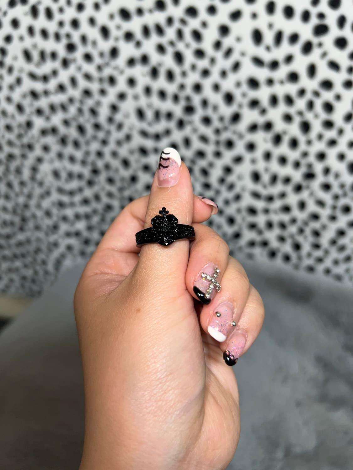 빈티지 블랙 해골 갸루 펑크 긱시크 반지  상품이미지4