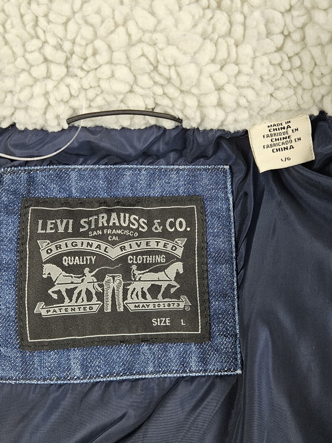 리바이스 슈퍼 푸퍼 데님 패딩 자켓 ( L ) / 10394 상품이미지8