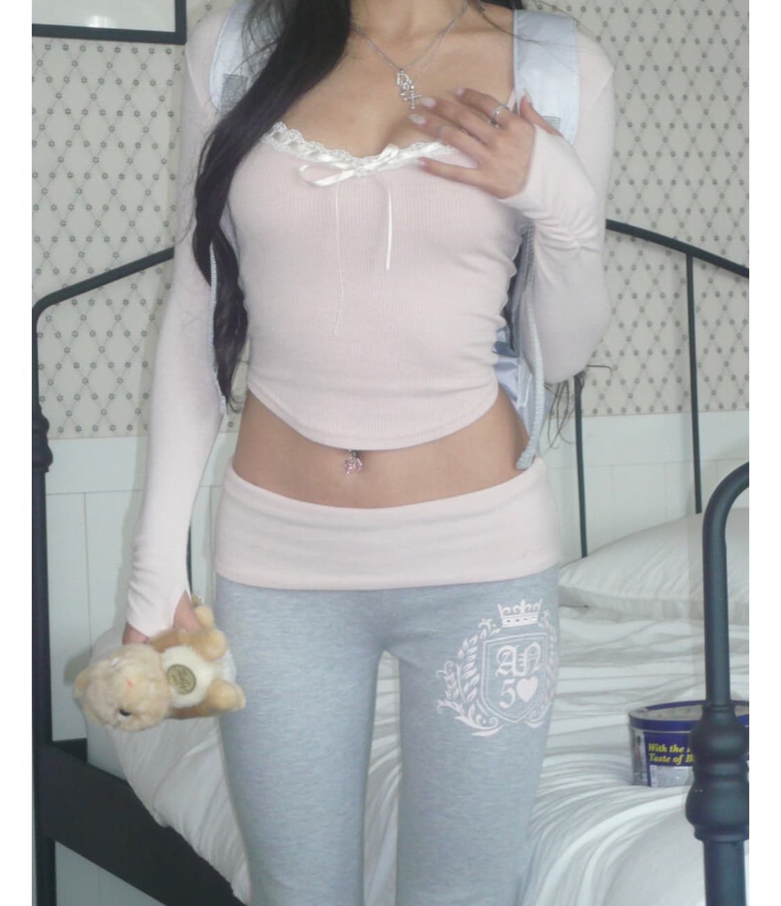 엔젤넘버 555 AN5 bootscut folded pants 상품이미지2