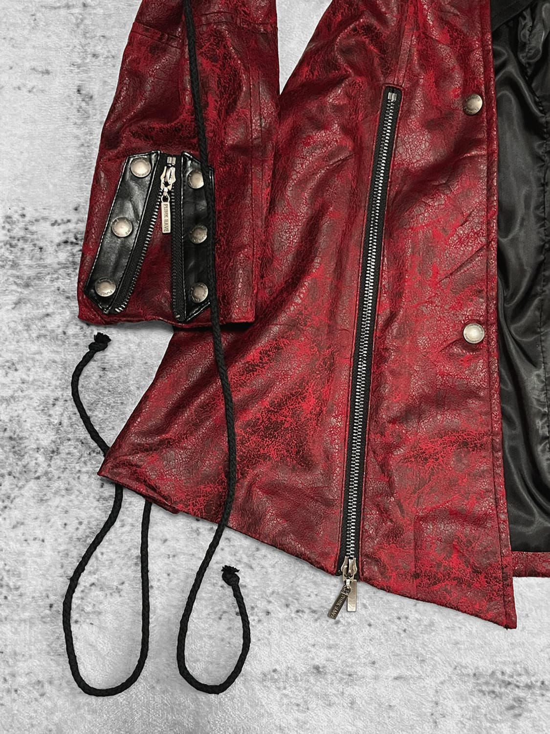 (punk rave) v-kei bondage leather coat  상품이미지4