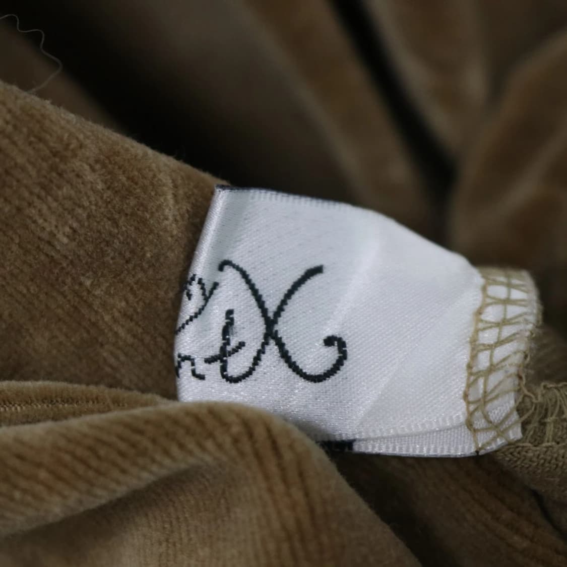 브라운 프릴 벨벳 블라우스 61415 상품이미지7