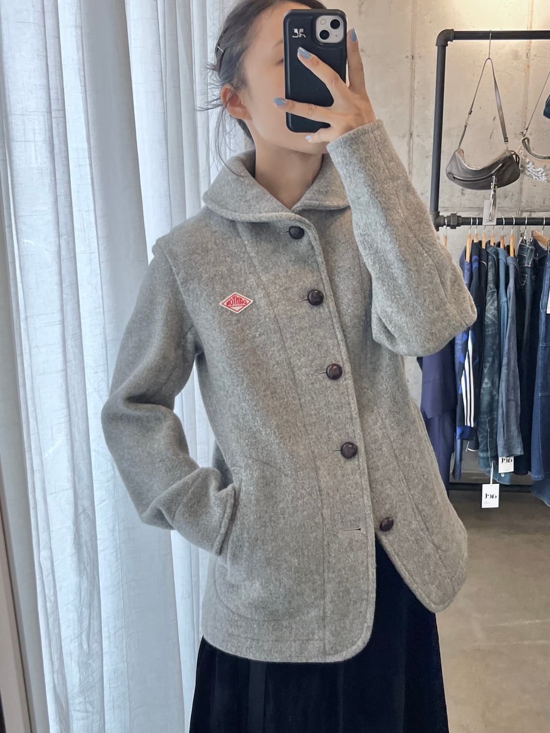 단톤 울 코트 그레이 38 상품이미지1