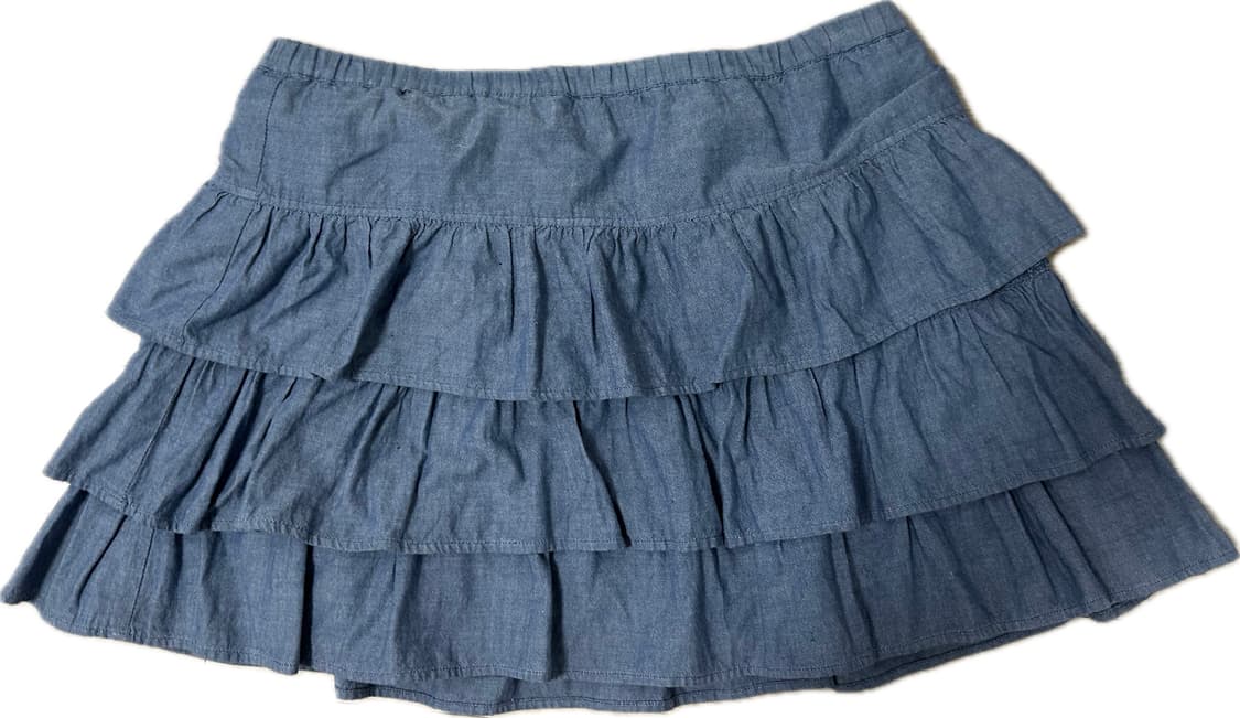 빈티지 청 프릴 스커트 상품이미지1