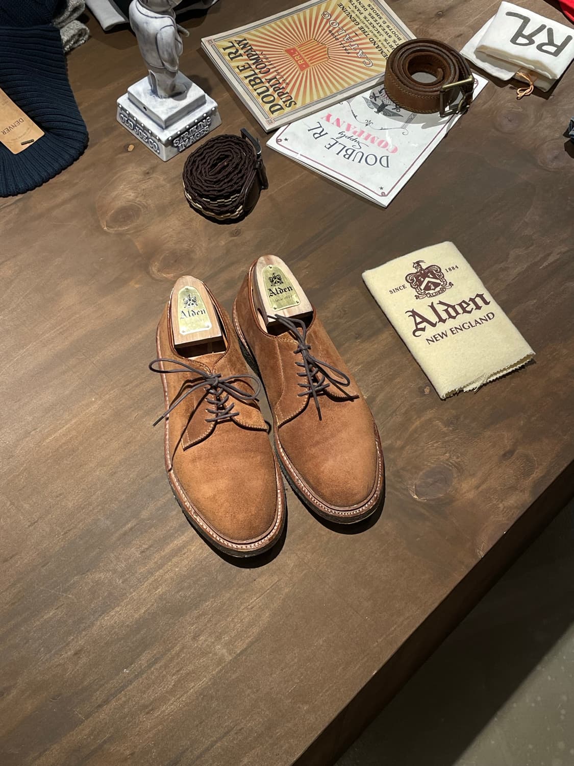 Alden 알든 스너프 스웨이드 플레인토 판매 rrl 상품이미지10