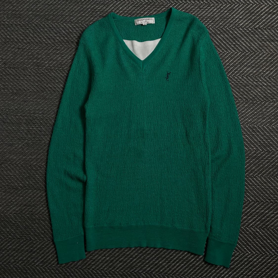 90s 입생로랑 아카이브 YSL 자수로고 미니멀 니트y 4277 상품이미지2