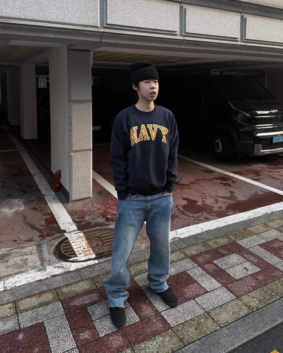 90s NAVY Sweatshirt 상품이미지1