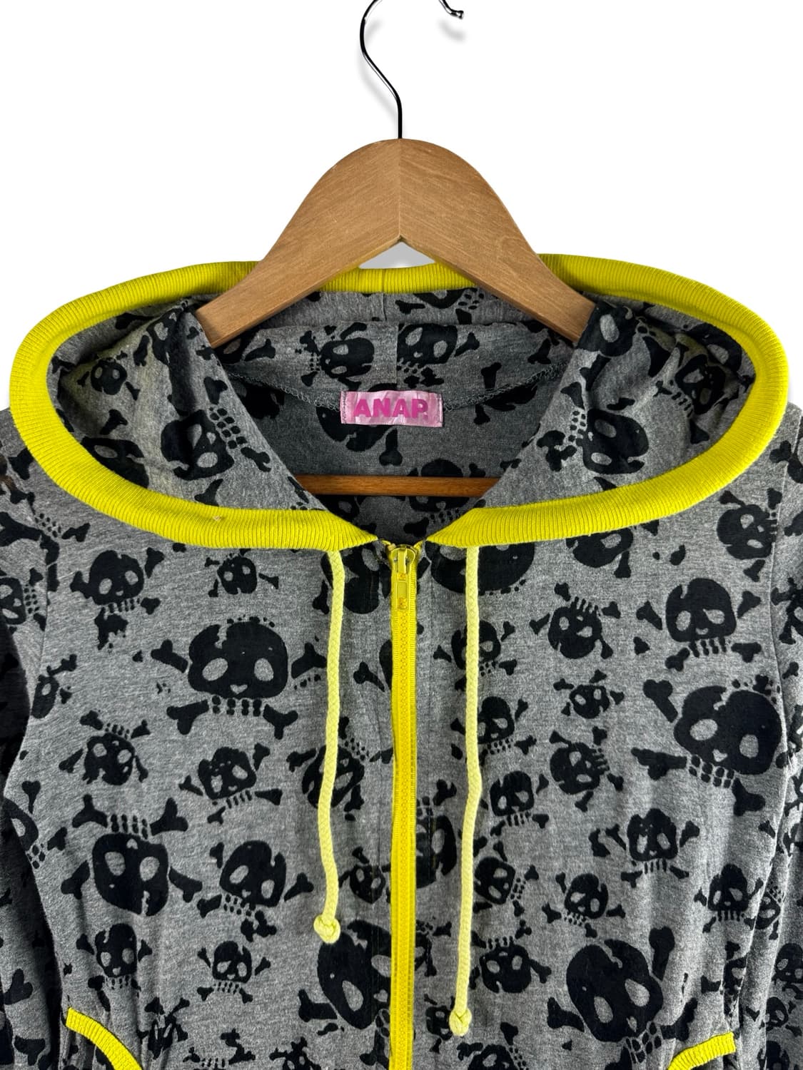 JPN 헤이세이 갸루 펑크 스컬 후드집업2376 상품이미지3