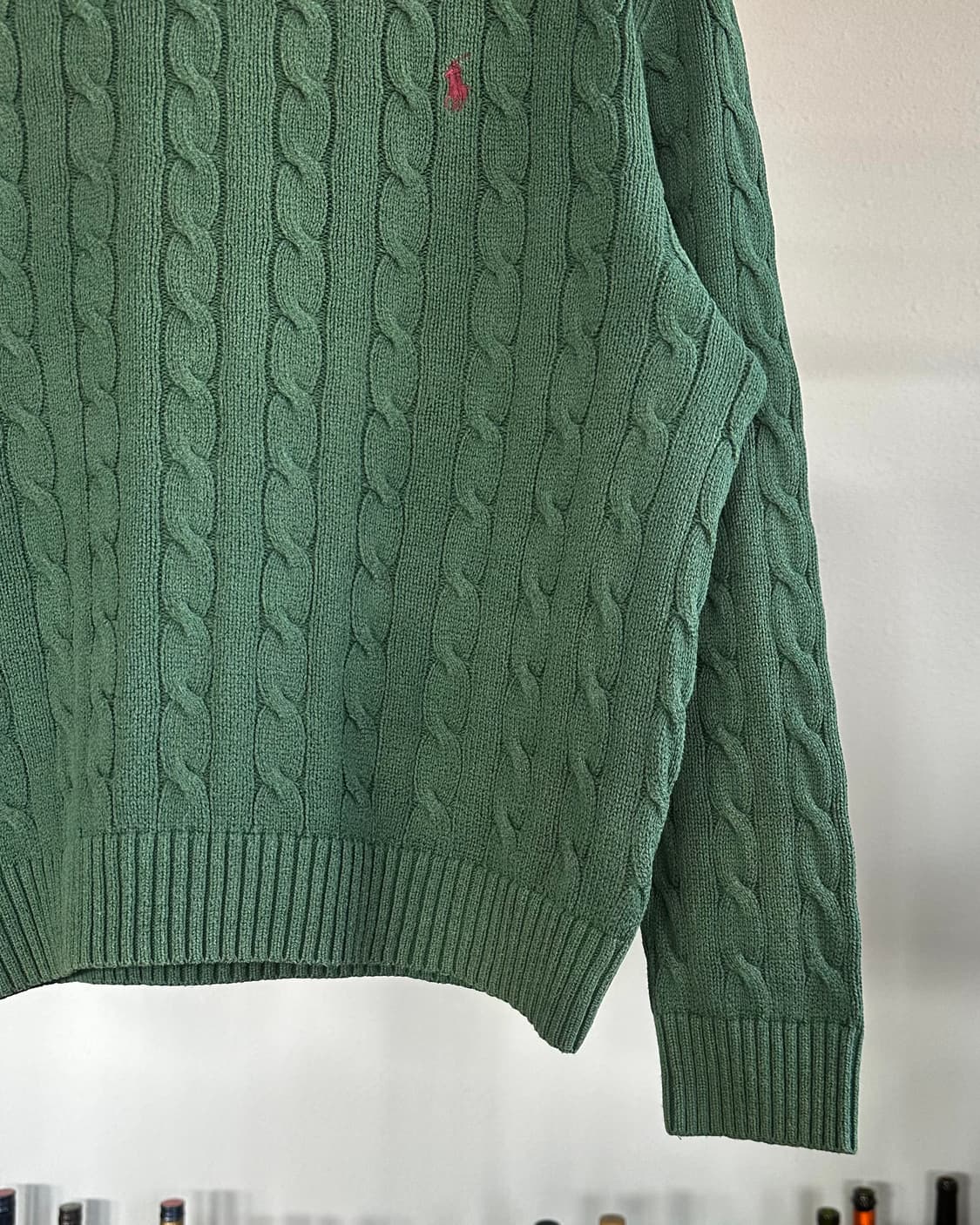 [M]폴로 랄프로렌 그린 케이블 니트 스웨터 상품이미지5