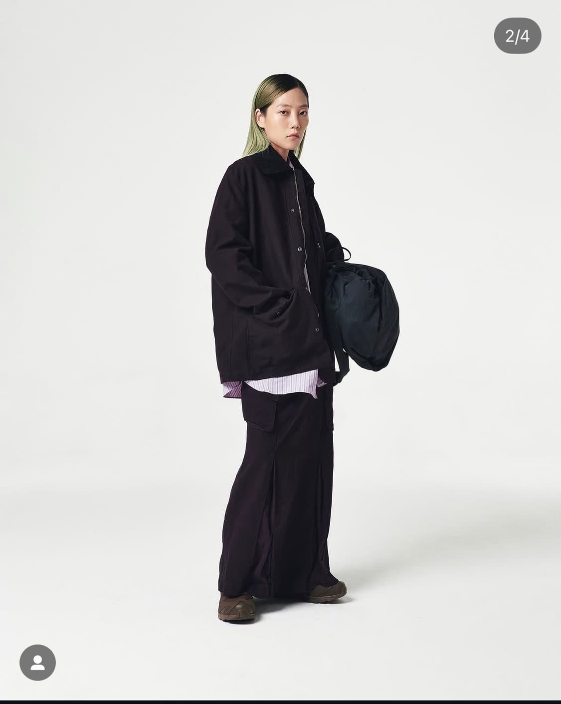 카고 맥시 스커트 와인 (퍼플에 더 가깝습니다) 상품이미지2