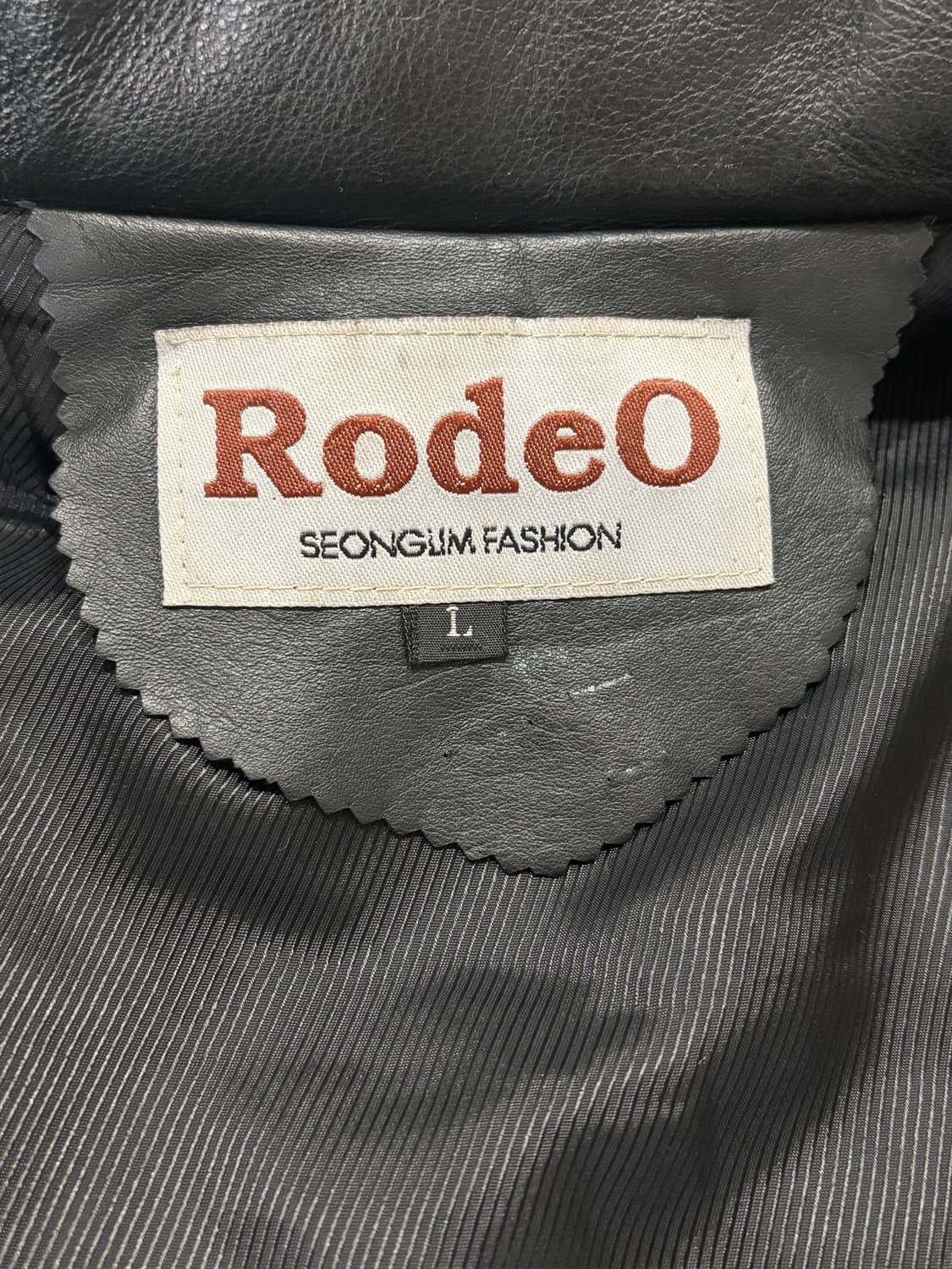 Rodeo 클래식 소가죽 봄버 레더자켓 상품이미지9