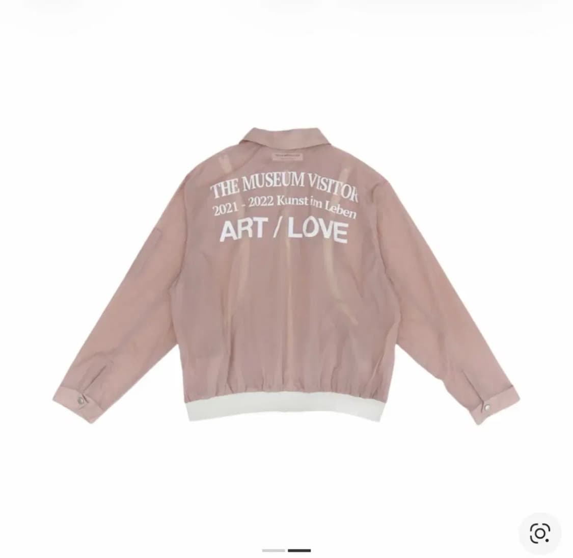 더뮤지엄비지터 윈드브레이커 핑크 XL 새상품급 상품이미지1