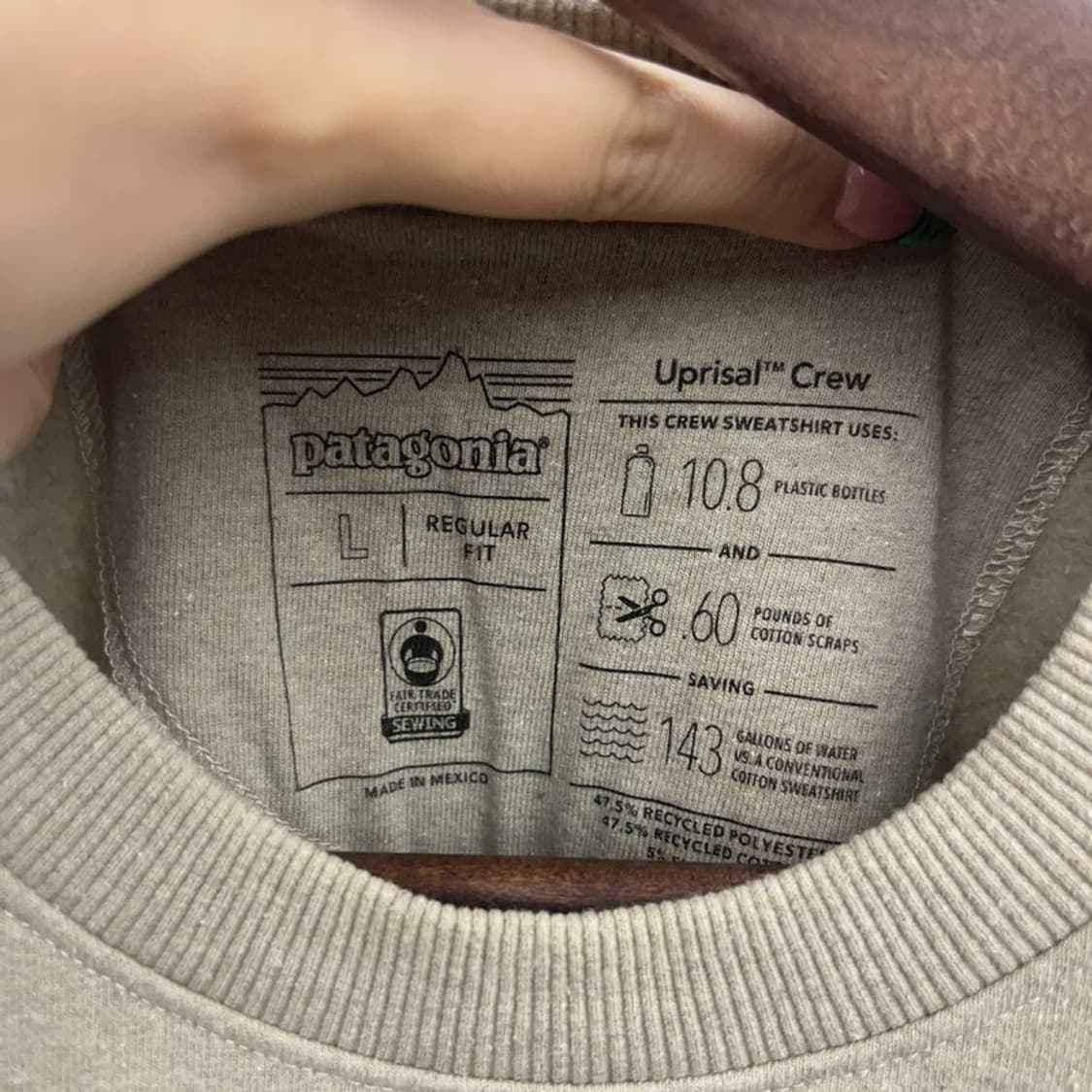 파타고니아 빈티지 레트로 빅로고 기모 맨투맨 L C09300 상품이미지5