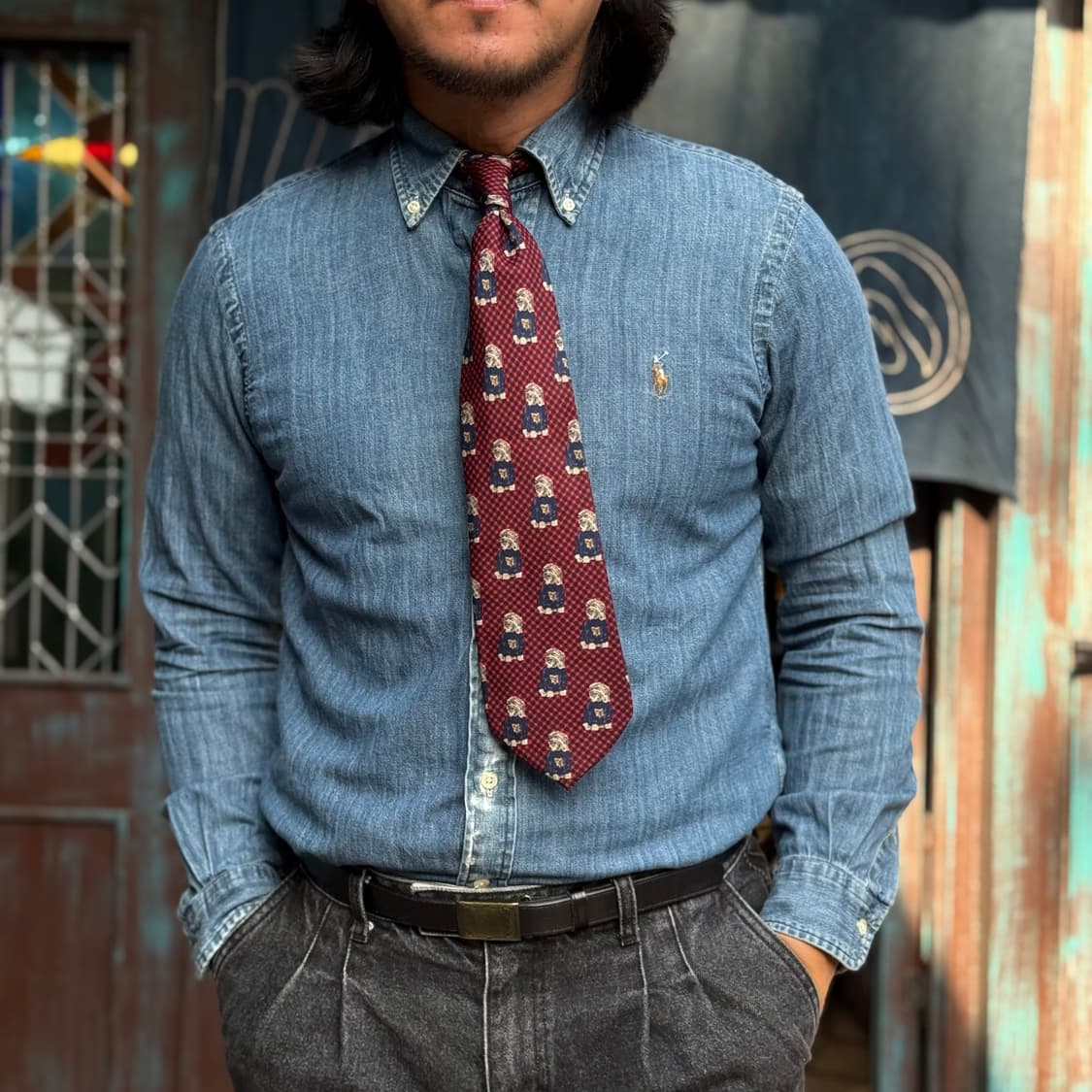 폴로 랄프로렌 클래식핏 샴브레이 셔츠 S 상품이미지7