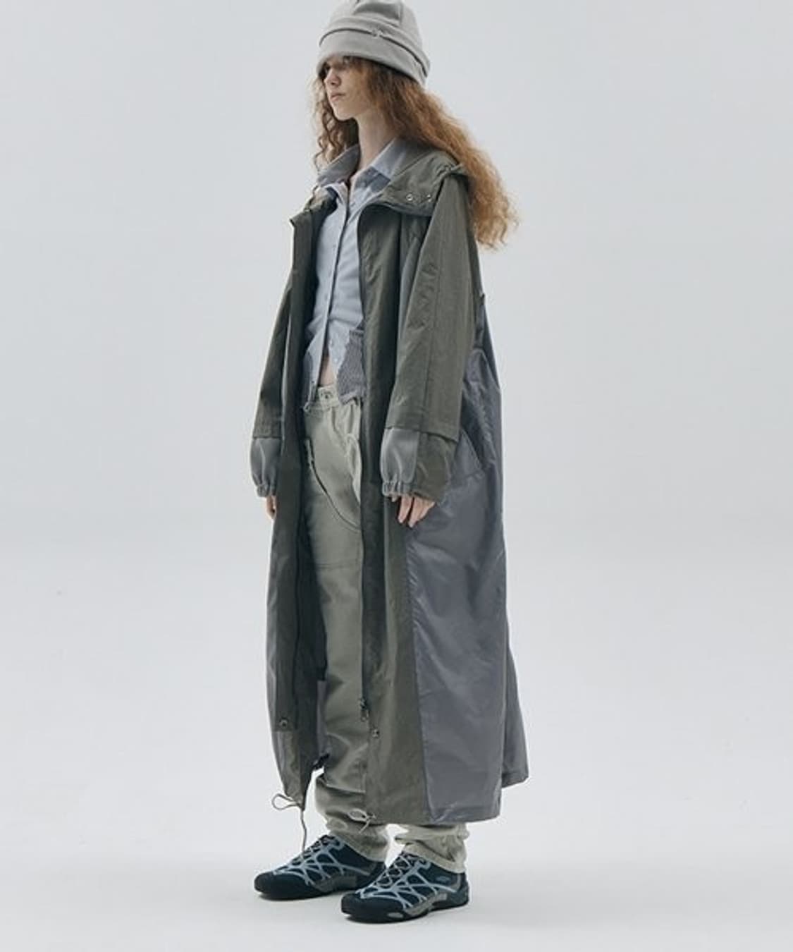 ojos 오호스 maxi safari coat 맥시 사파리 코트 상품이미지2