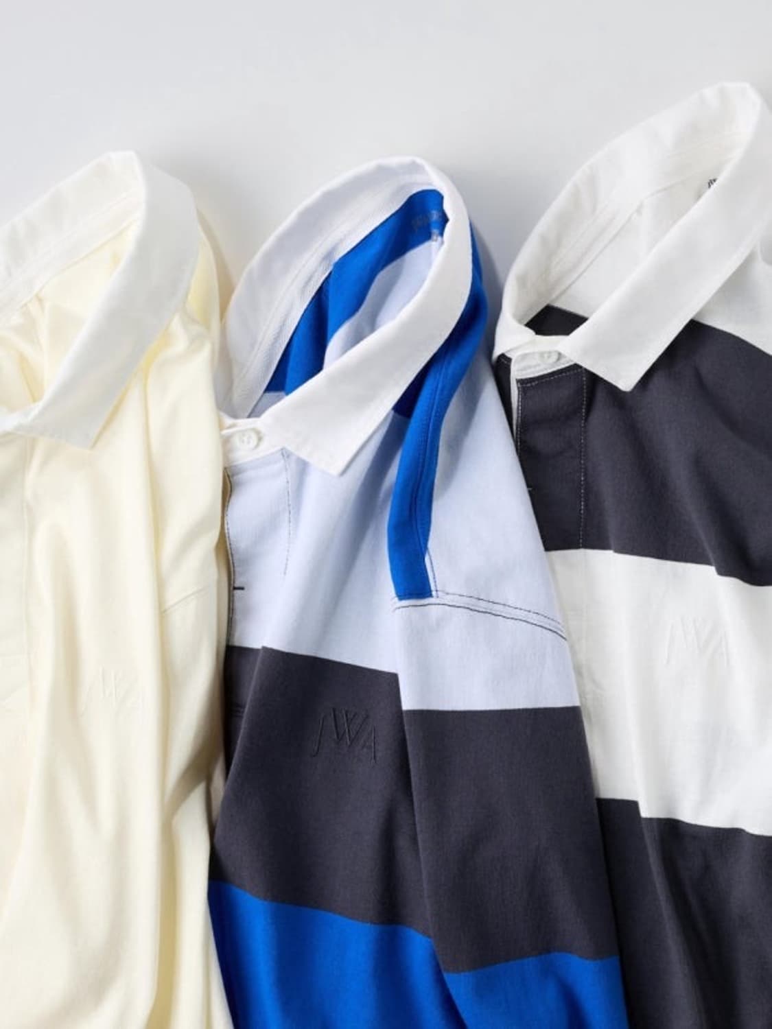 유니클로 x JWA/ 오버사이즈 러거 스트라이프 폴로 셔츠/ XL 상품이미지9