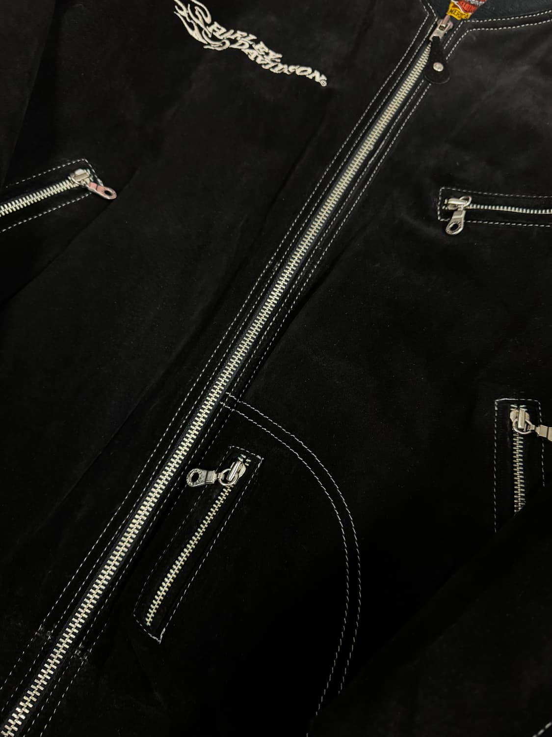 90s 할리데이비슨 스웨이드 레더자켓 L 상품이미지4