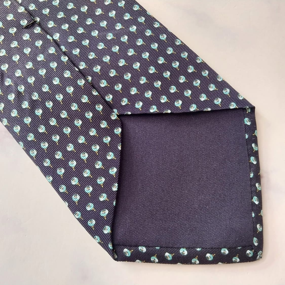 베르사체 실크 메두사 플라워 넥타이 8.9cm A+등급 K1852 상품이미지9