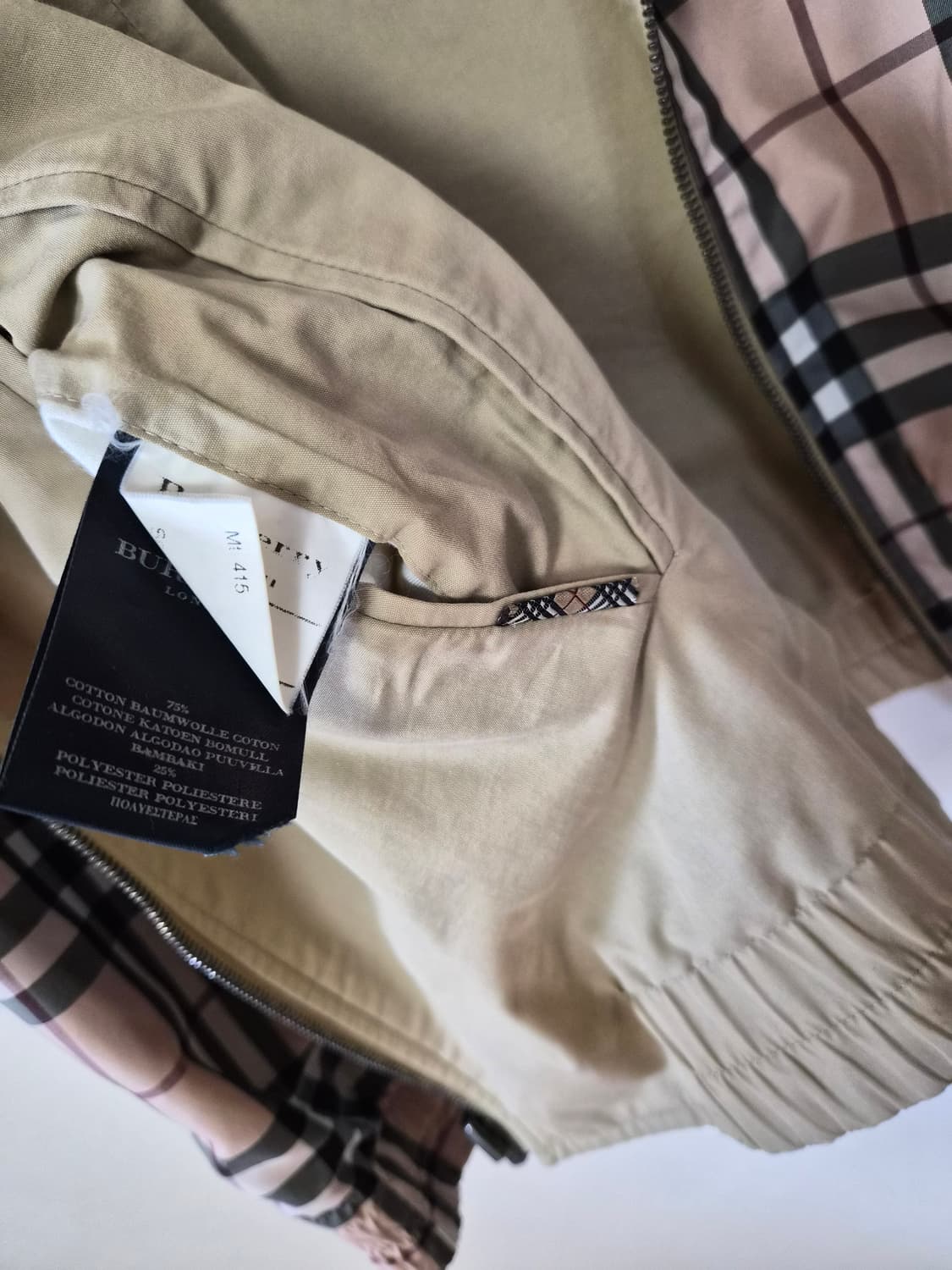 버버리정품 남성간절기 바람막이  상품이미지7