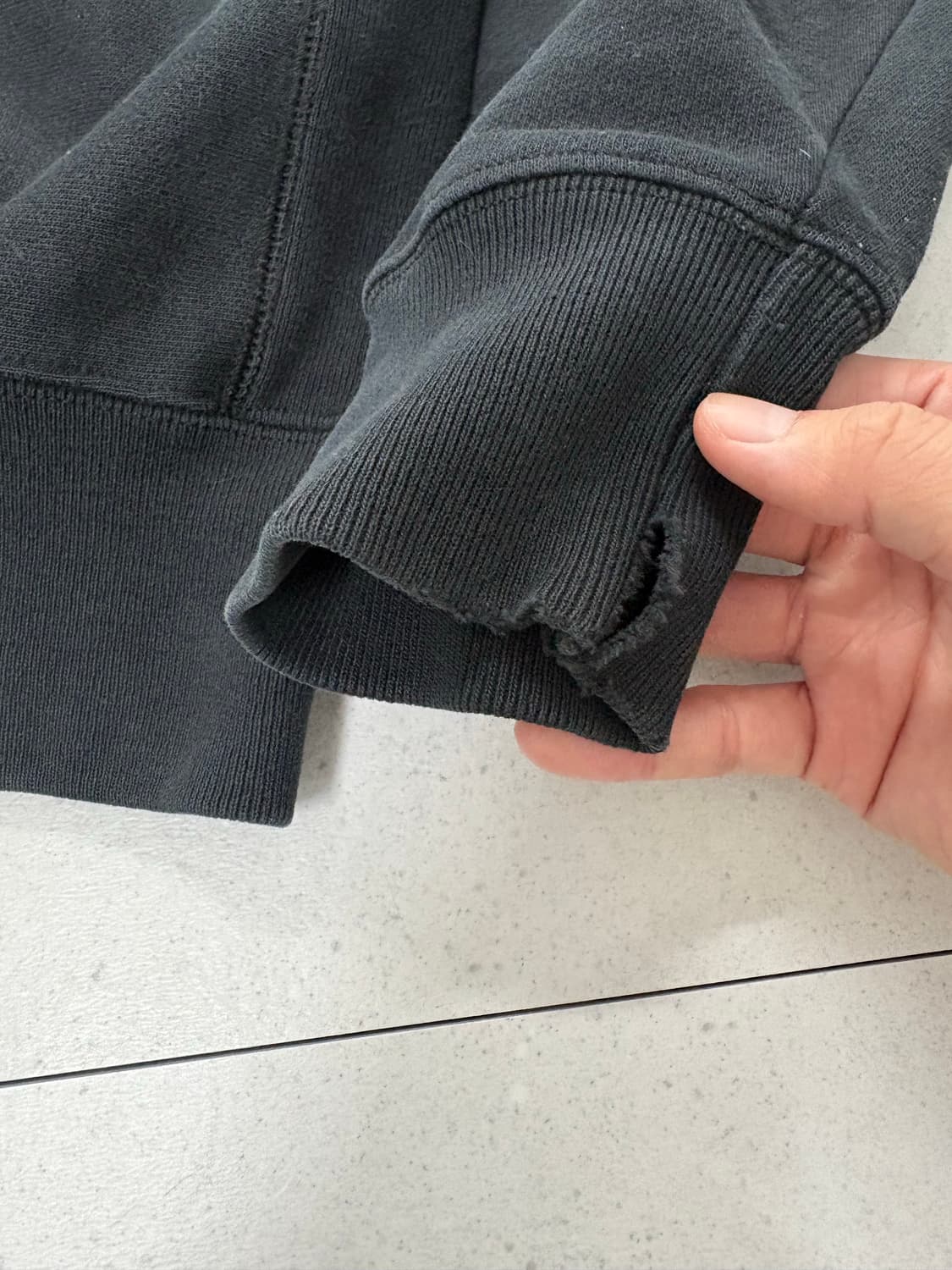 빈티지 챔피온 블루택 리버스위브 스웻셔츠 상품이미지3