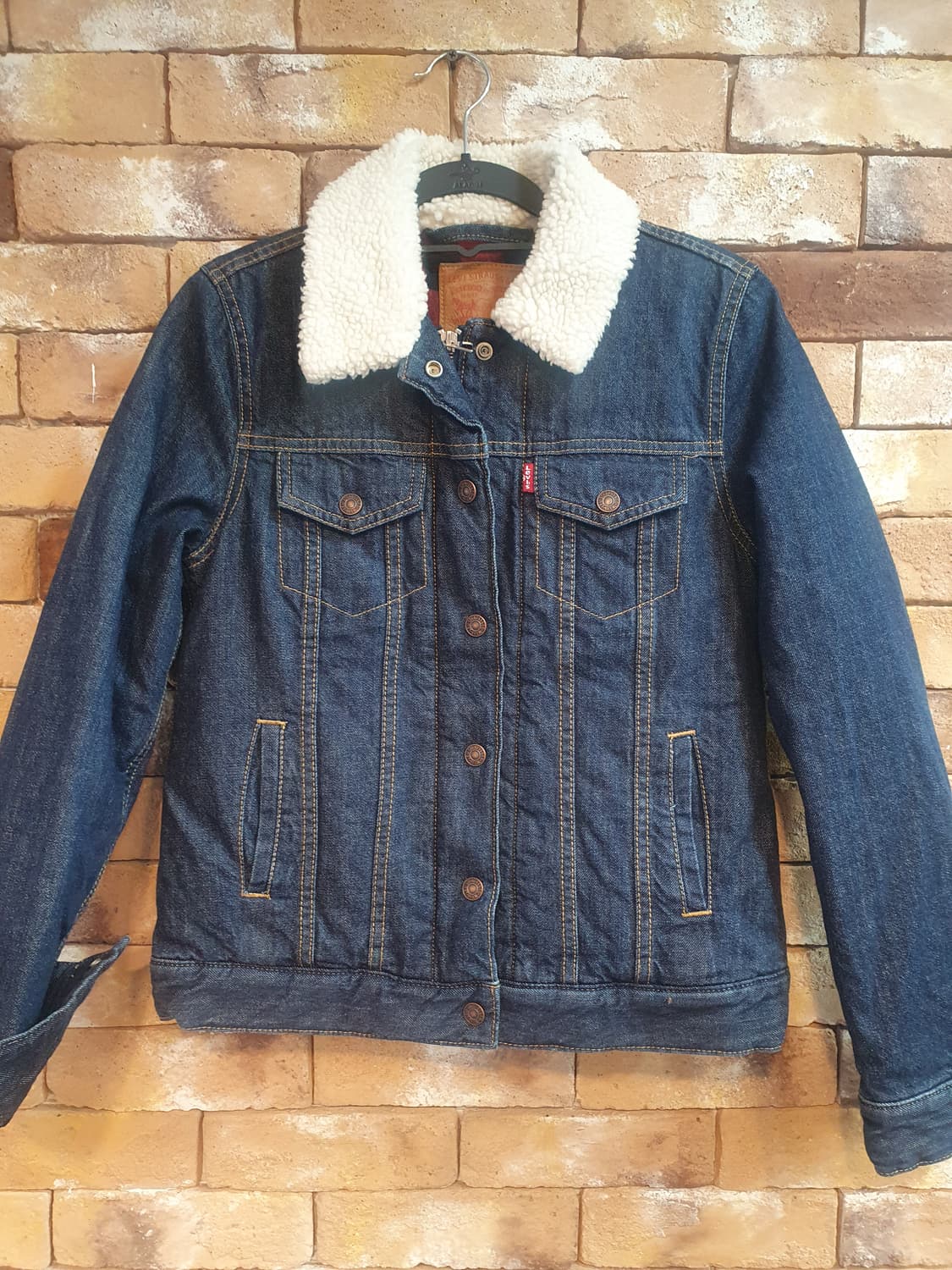 리바이스 쉐르파 트러커 데님 다운 자켓 XS 상품이미지1