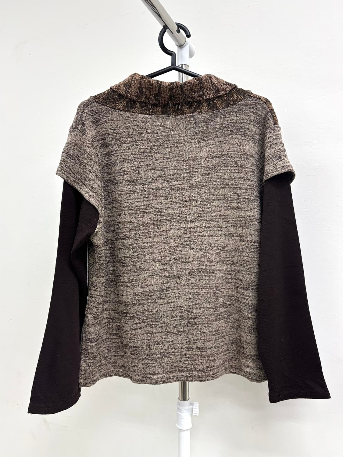 빈티지 브라운 히피 레이어드 니트 상품이미지8