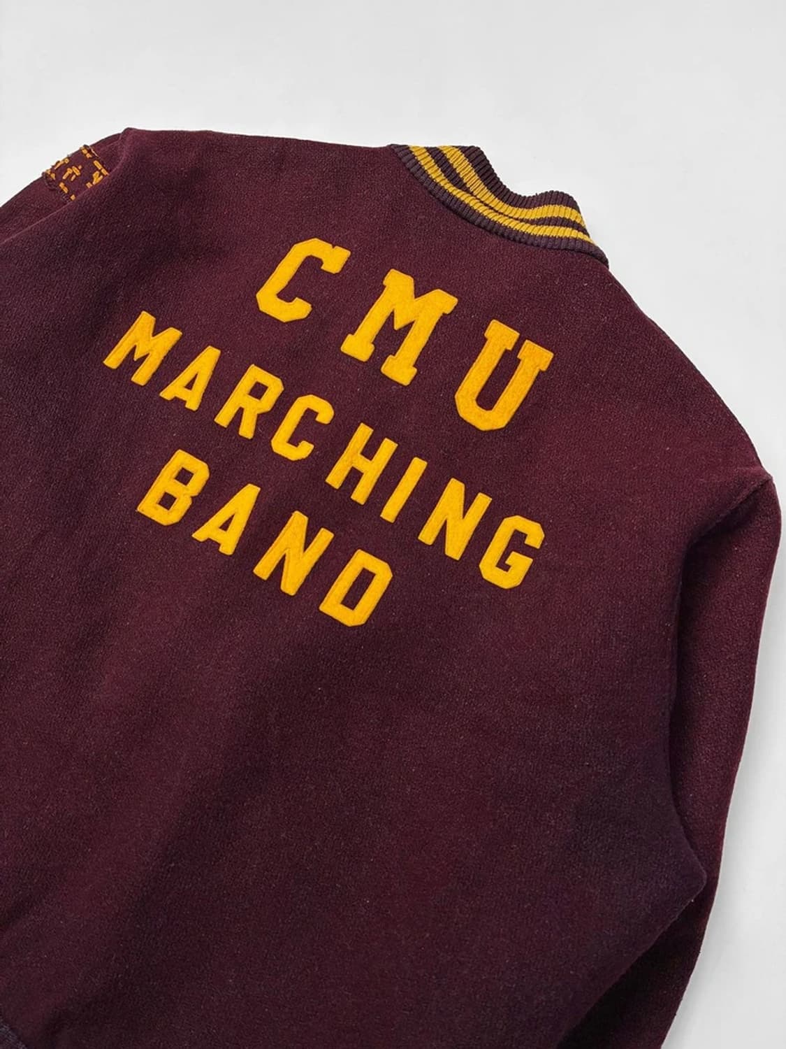 80s 센트럴 미시간 USA 숏 바시티 자켓 PN5302 상품이미지7