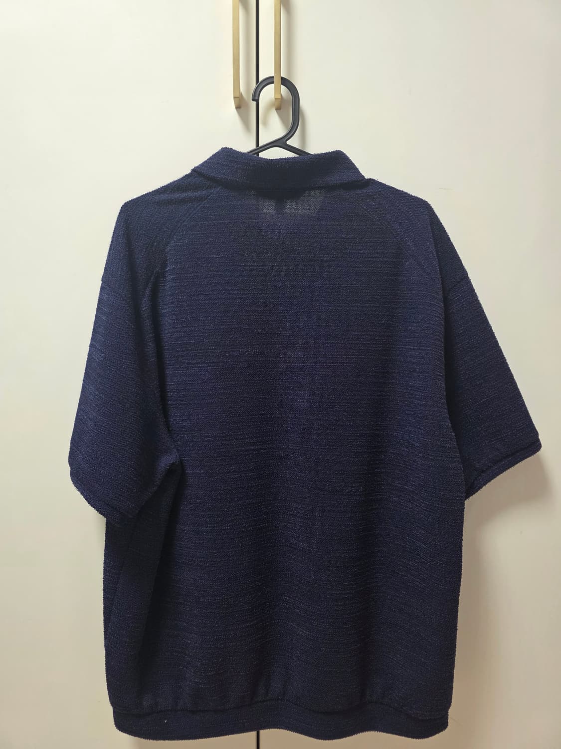 타임 옴므 25SS 테리 조니 칼라 하프 슬리브 네이비 [100] 상품이미지2