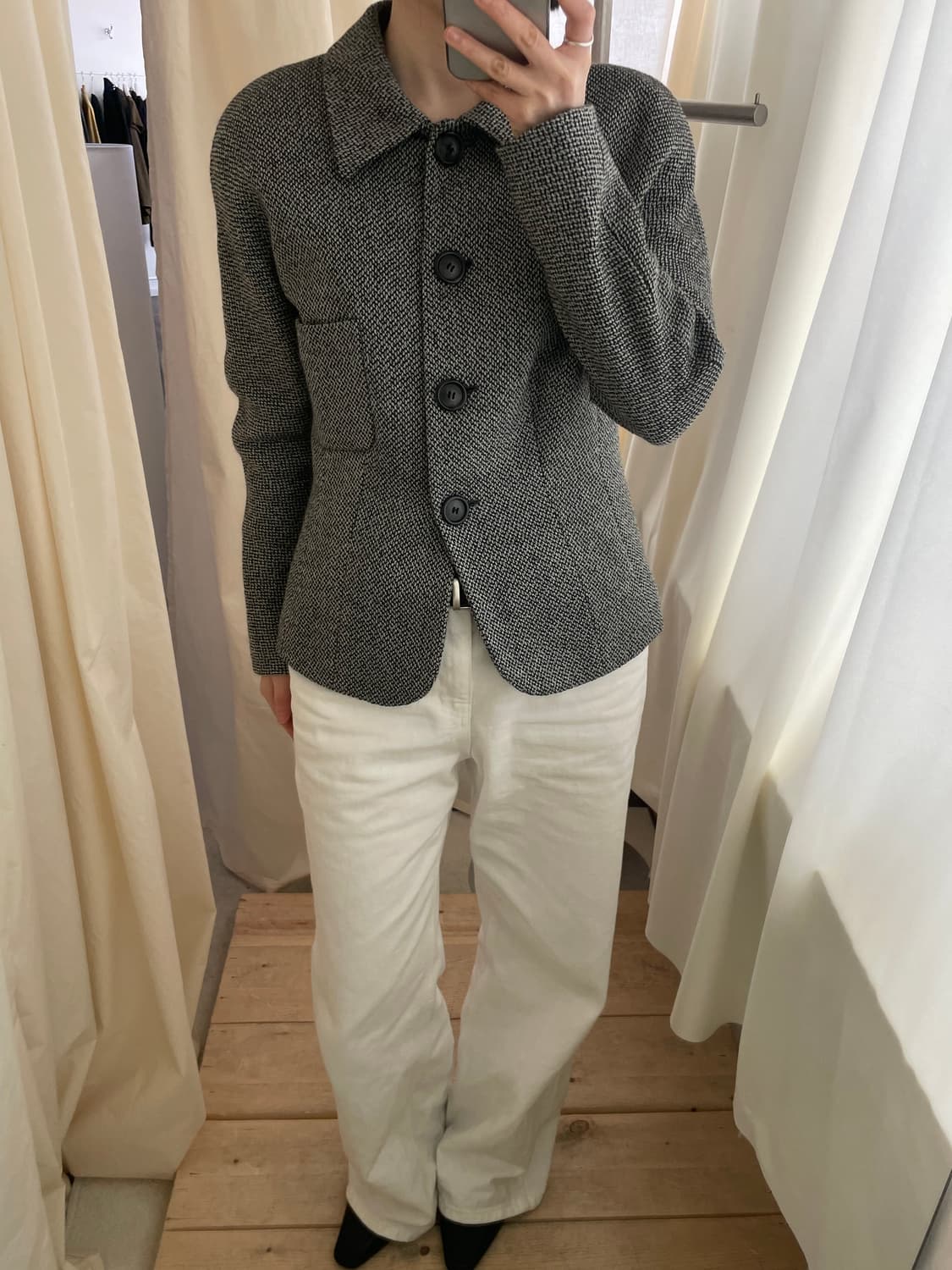 STUDIO 0001 BY FERRE curved wool jacket 상품이미지10