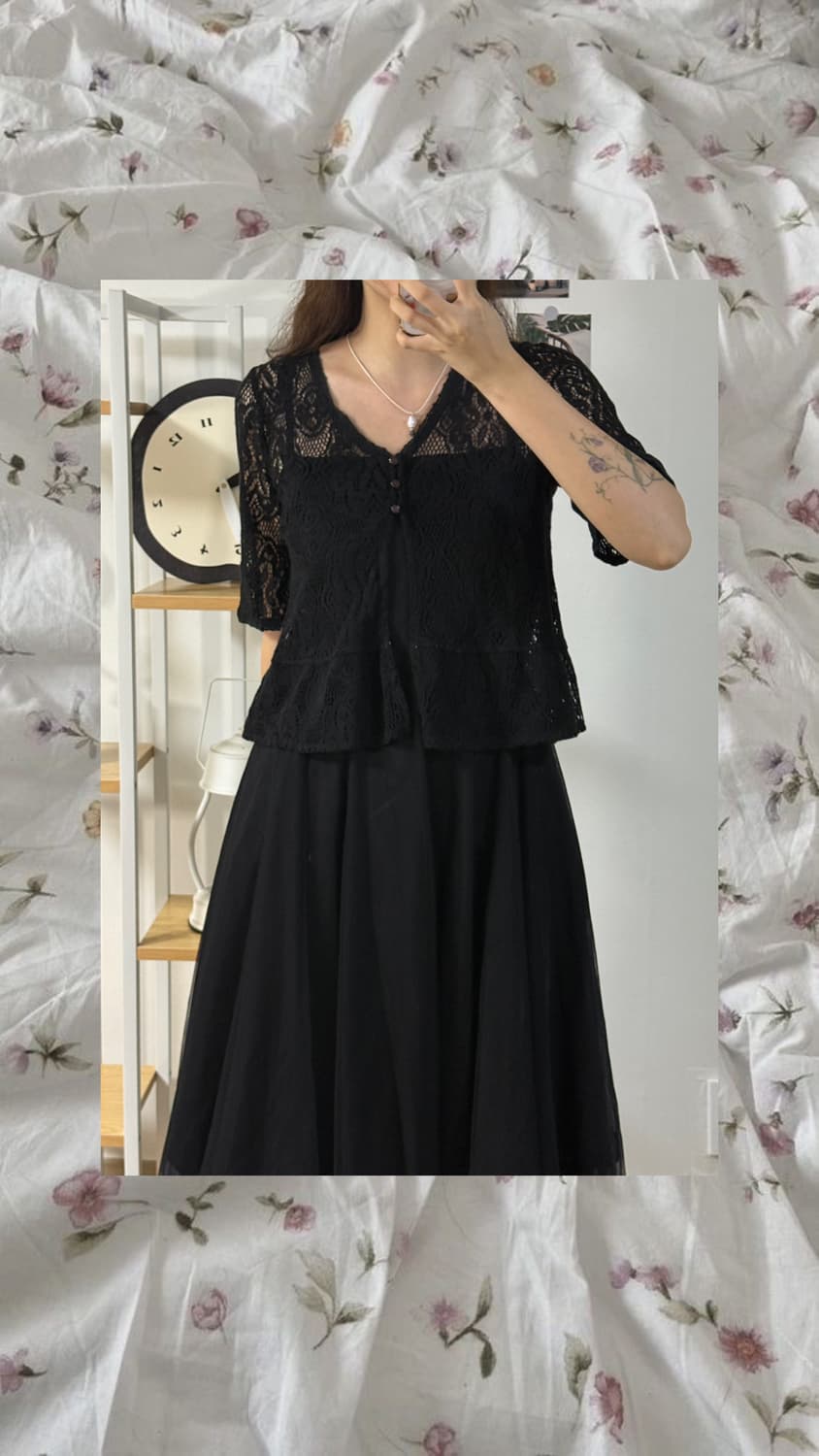 black party dress 쿠로미깔 상품이미지3
